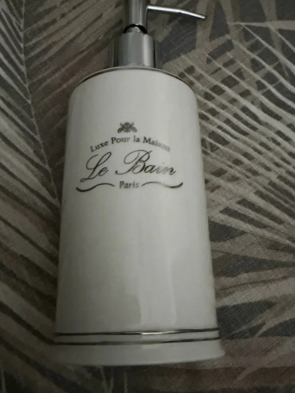 Le Bain Paris Collection Porcelain Soap/Lotion Dispenser with Pump